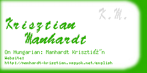 krisztian manhardt business card